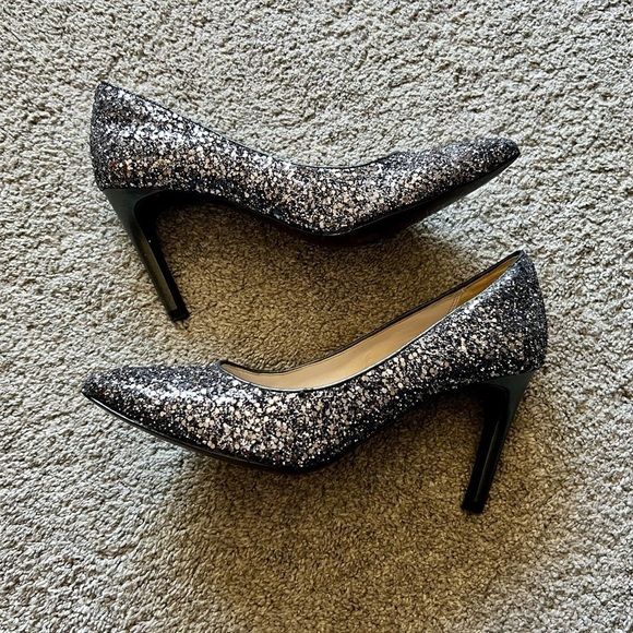 Cole Haan Juliana Pumps Women’s Size 8 B Glitter Sparkle Pointed Toe Shoes - Picture 1 of 6